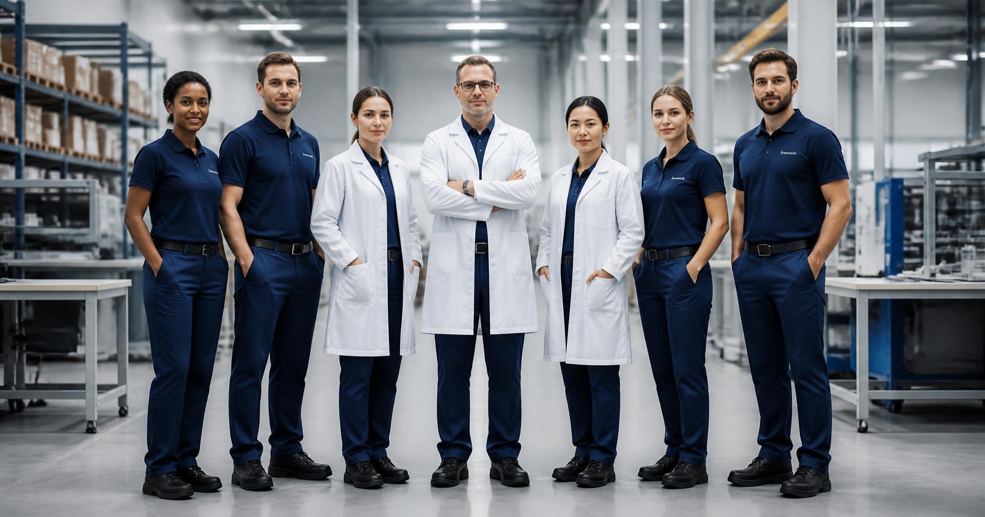 Equipe vestindo uniformes personalizados da Vice Versa